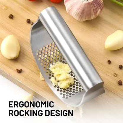 Stainless Steel Garlic Crusher