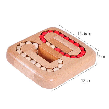 Rotating Magic Bean Fingertip Toy Wood Puzzles