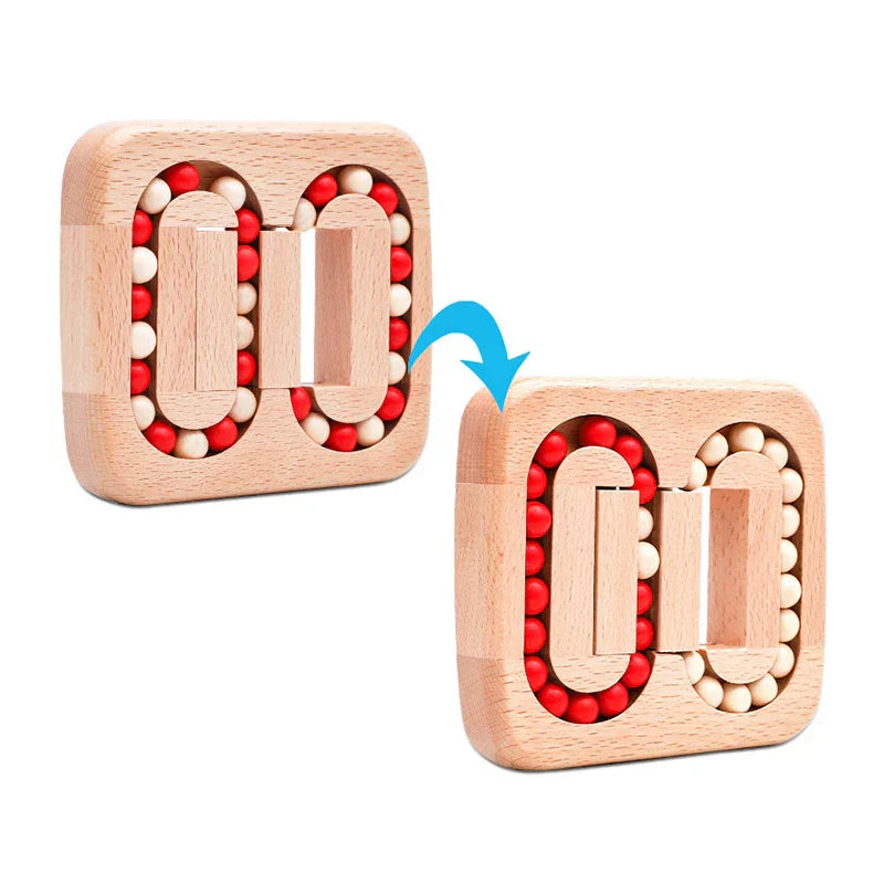 Rotating Magic Bean Fingertip Toy Wood Puzzles