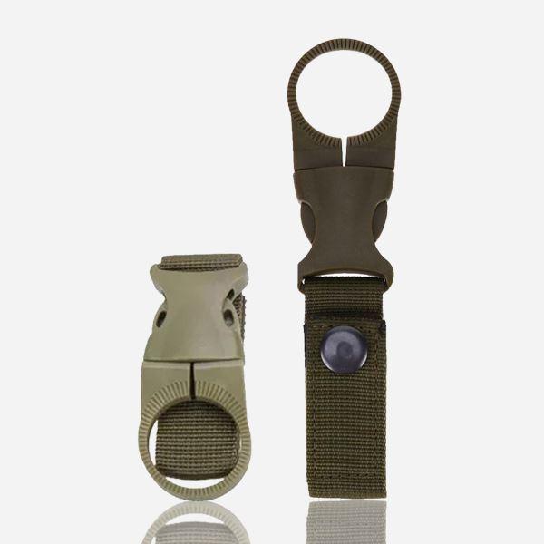 Tactical Webbing Water Bottle Hanging Buckles outdoorpinata Army Green 