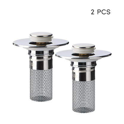 Sink Drain Strainer with Removable Stainless Steel Basket