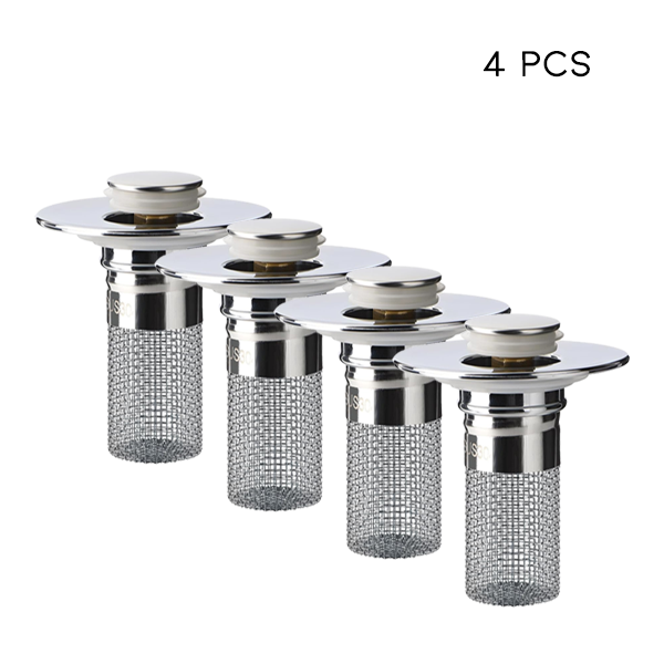 Sink Drain Strainer with Removable Stainless Steel Basket